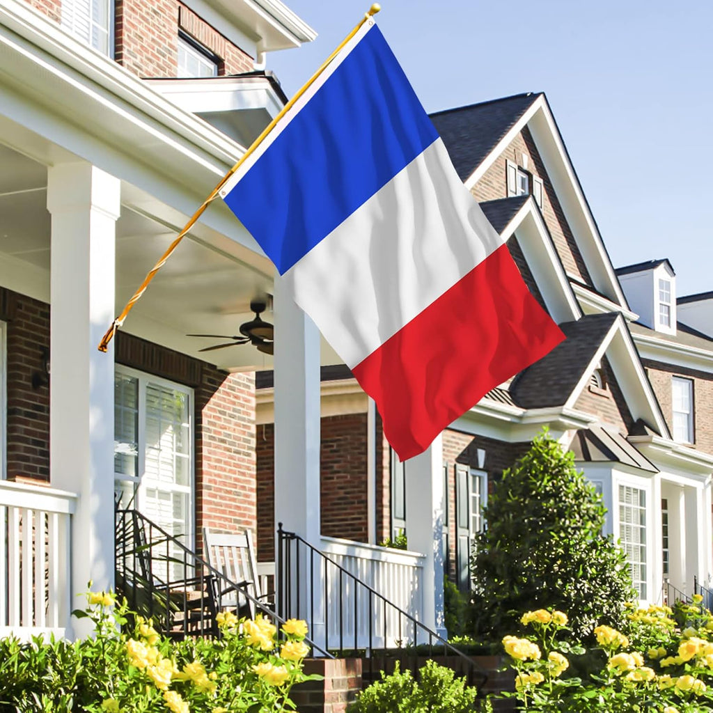 Ahfulife Frankreich Flagge 90 X 150 Cm Für 2026 WM, 1 Stück Französische Fahne Leuchtenden Farben Mit Messing-Ösen, Frankreich Fahne Für Euro Fußball EM Eurovision Bar Party Dekoration
