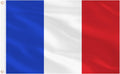 Ahfulife Frankreich Flagge 90 X 150 Cm Für 2026 WM, 1 Stück Französische Fahne Leuchtenden Farben Mit Messing-Ösen, Frankreich Fahne Für Euro Fußball EM Eurovision Bar Party Dekoration