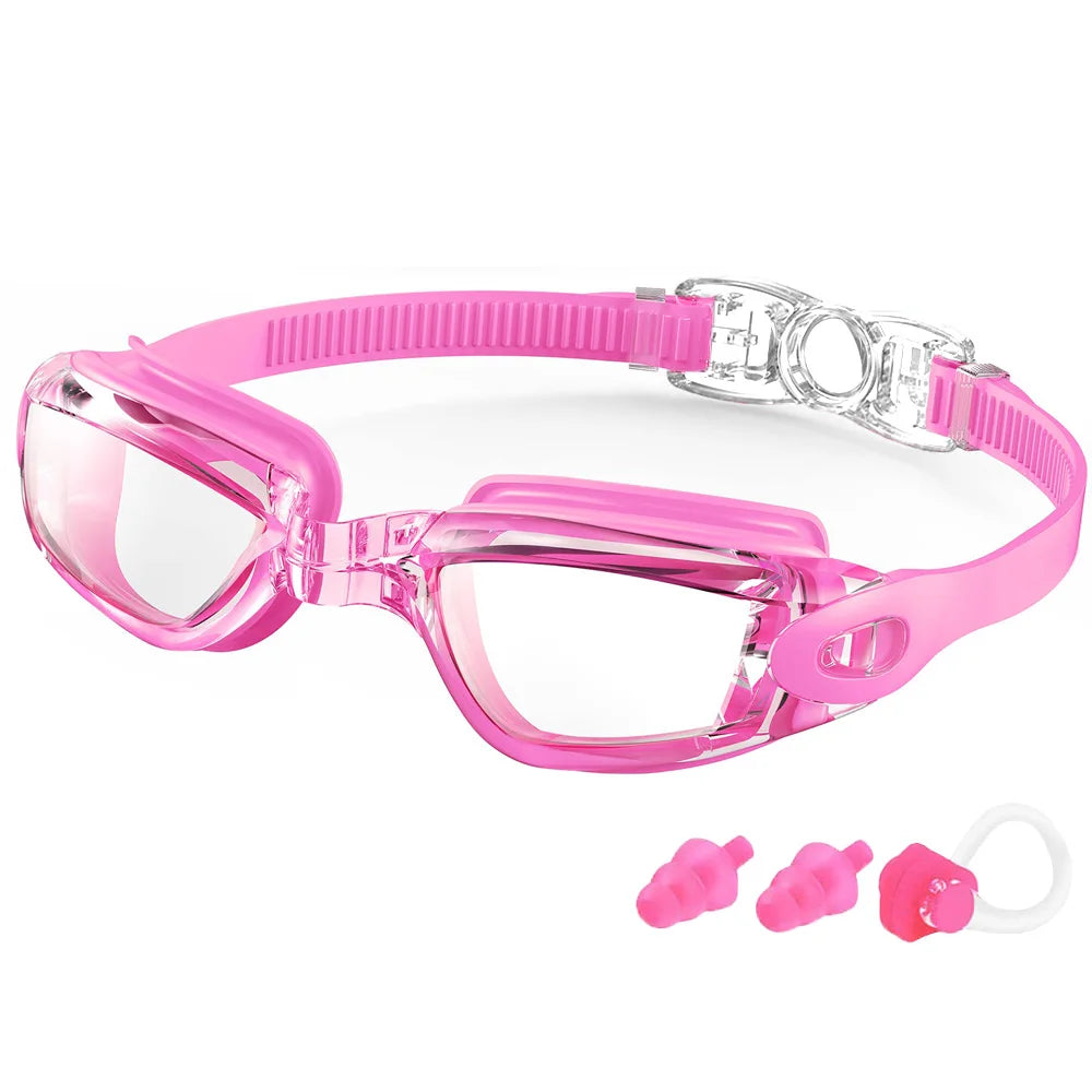 Swimming Goggles Professional Waterproof Swim Eyewear Glasses Anti-Fog 100% UV Protection No Leaking for Adult Men Women Youth