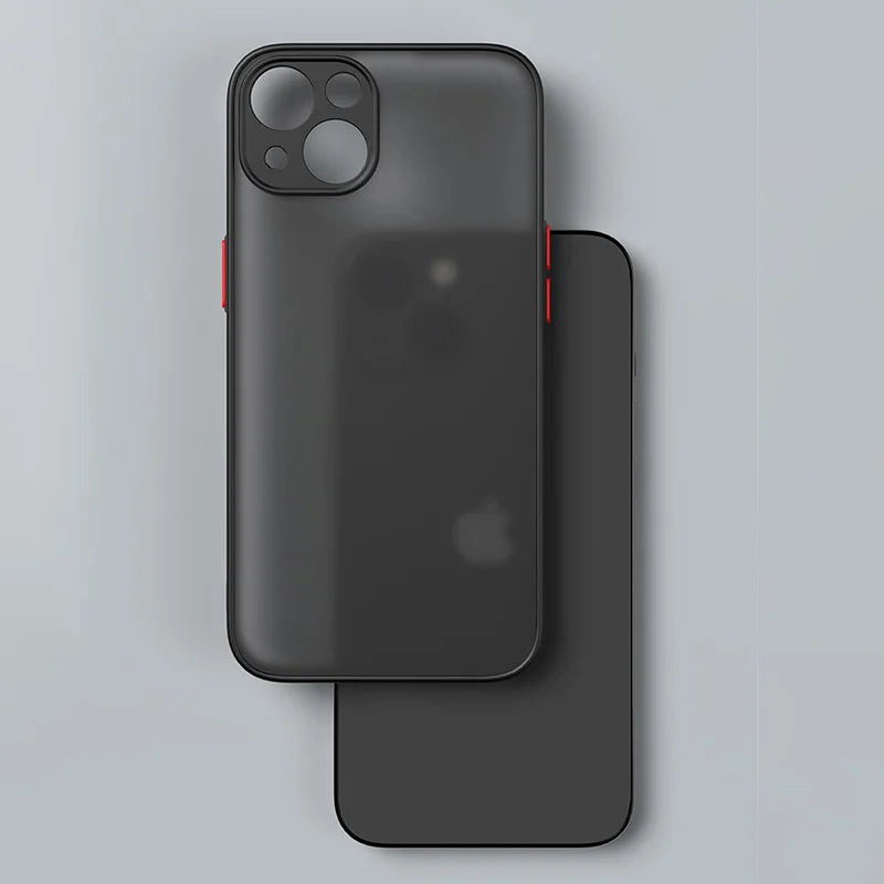 Matte Phone Case for Iphone 13 12 11 14 Pro Max Mini Luxury Soft Silicone Shockproof Case for Iphone X XS Max XR 15 7 8 plus SE